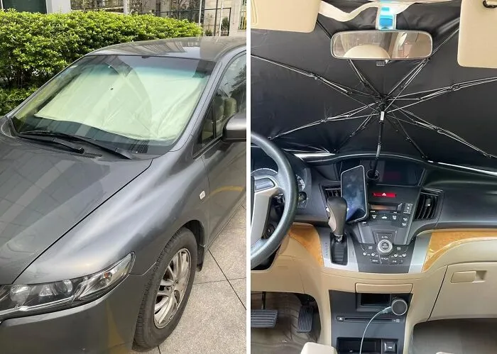The Ultimate Summer Car Accessory: The <span Style="Font: Inherit; Color: #d74b1f;"> Nmoiss Windshield Sunshade Umbrella Car</Span> Will Make You Actually Want To Get In Your Car On A Hot Day