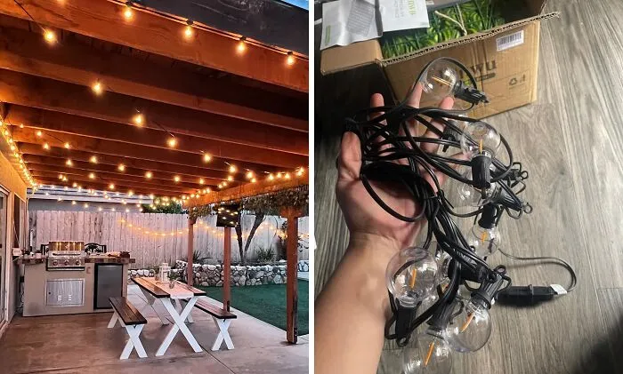 <span Style="Font: Inherit; Color: #d74b1f;"> 25 Feet Of Outdoor String Lights With Plastic Edison Bulbs</Span>: Illuminate Your Backyard Oasis With Vintage-Style Elegance