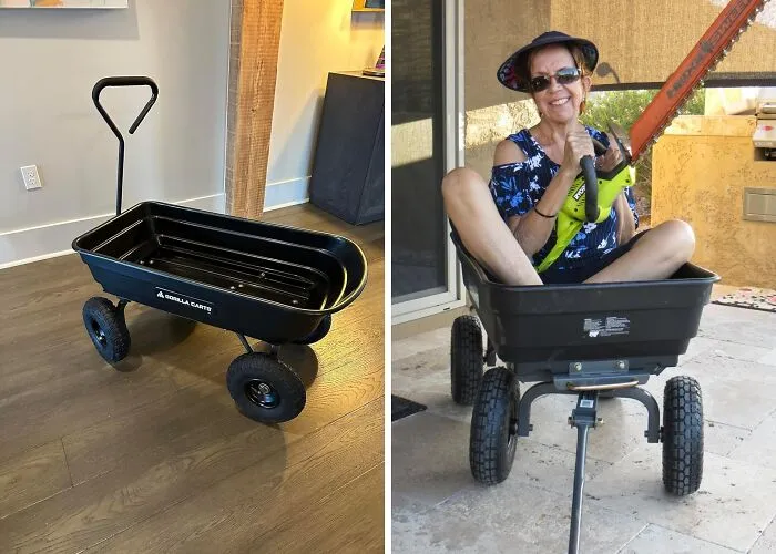 The <span Style="Font: Inherit; Color: #d74b1f;"> Gorilla Carts Poly Garden Dump Cart</Span> Is The Hauling Workhorse Your Yard Need