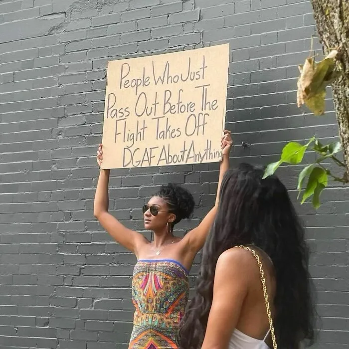 45 Times “Dudette With Sign” Did Everyone A Public Service And Protested Irritating Things (New Pics)