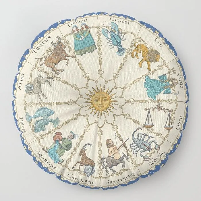 Mercury In Retrograde Got You Down?  This <span Style="Font: Inherit; Color: #d74b1f;"> Zodiac Floor Pillow</Span> Offers Cosmic Comfort