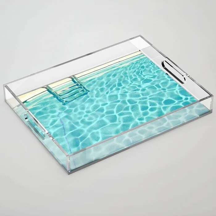 Dive Into Summer Entertaining With This <span Style="Font: Inherit; Color: #d74b1f;"> Swimming Pool Acrylic Tray</Span> That's Sure To Make Waves