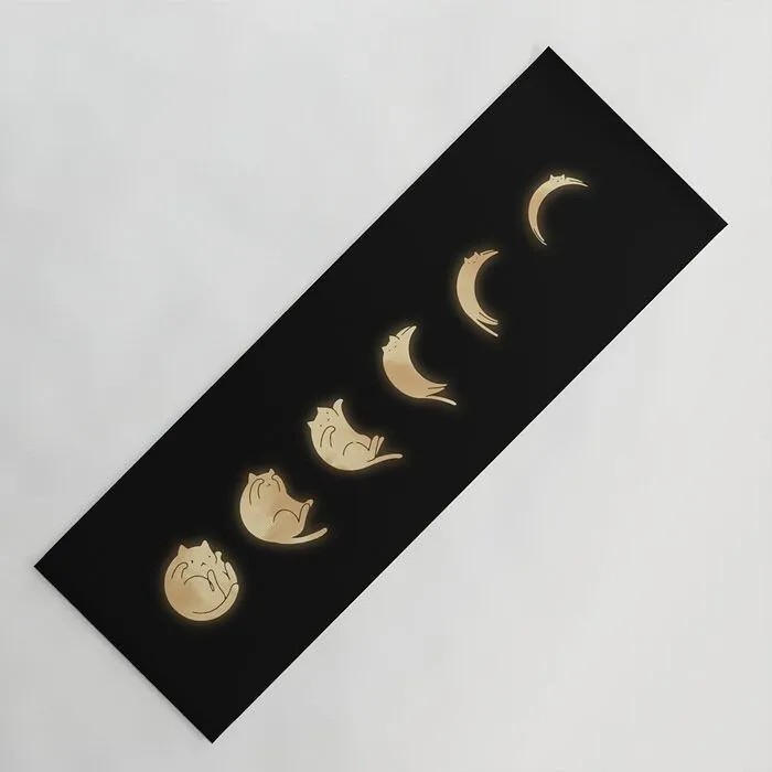 <span Style="Font: Inherit; Color: #d74b1f;"> Cat Landscape 57: Phases Of The Meow Yoga Mat</Span>: Channel Your Inner Cat And Stretch Your Way To Serenity