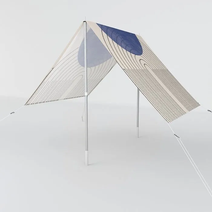 <span Style="Font: Inherit; Color: #d74b1f;"> Blue Contemporary Design Sun Shade</Span>: Because Shade Doesn't Have To Be Boring, It Can Be Art