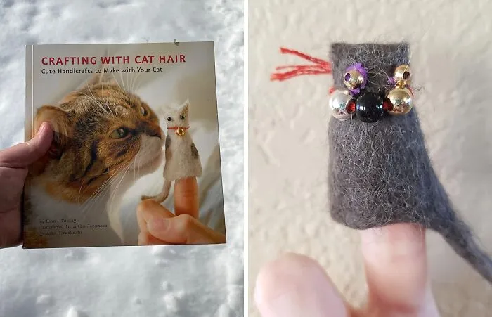 From Finger Puppets To Catnip Mice, "<span Style="Font: Inherit; Color: #d74b1f;"> Crafting With Cat Hair</Span>" Is The Purr-Fect Guide For Turning Fur Balls Into Works Of Art