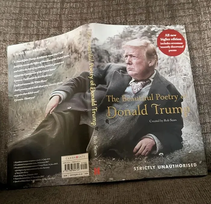 <a style="display:inline;" href="https://www.amazon.com/Beautiful-Poetry-Donald-Trump/dp/1786894726?pd_rd_w=uXdmq&content-id=amzn1.sym.bbc70deb-539b-4f97-9f6f-84ea5f3fecb1&pf_rd_p=bbc70deb-539b-4f97-9f6f-84ea5f3fecb1&pf_rd_r=6003N78VMRNHARB3BH4X&pd_rd_wg=bFw6e&pd_rd_r=b7e5cf79-b2fb-4168-b33c-860b2418e26b&pd_rd_i=1786894726&psc=1&linkCode=ll1&tag=bpyak-20&linkId=076cf49fb1aa8d72d5104ab3daa0b3f8&language=en_US&ref_=as_li_ss_tl " target="_blank"> Make Your Bookshelf Great Again With The Addition Of "<span Style="Font: Inherit; Color: #d74b1f;"> Beautiful Poetry By Donald Trump</Span> "
