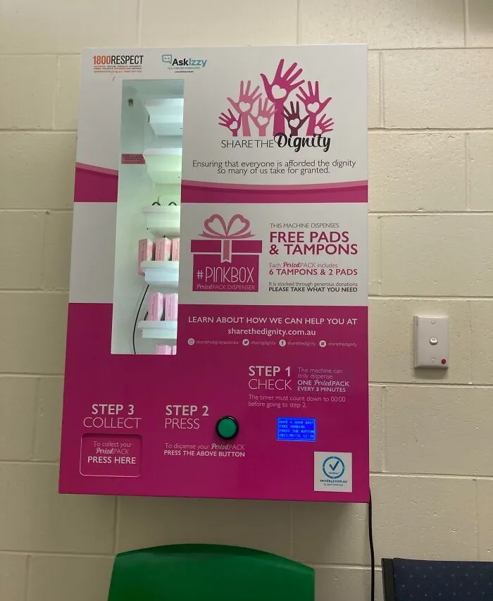 There Is A Free “Period Pack” At My School For Girls Who Are Unprepared For Their Periods