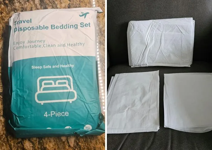 Prioritize Hygiene And Comfort While Traveling With A <a Style="Display:inline;" Href="Https://Www.amazon.com/Kiis-Travel-Safe-Disposable-Comforter-Pillowcases/Dp/B0cc555ljx?crid=3lv2z9276jebi&dib=eyj2ijoimsj9.ku06iqz4ignvtq2opghuc8cota1iv1uaazomipkczicxgcjlb1xhfzpmcmm8wfwemcrc_wkne2rfjbn7kvr4sg3axyizhl59wa6pfql3baqsqrfxdk8dl41jobdaircxhcjilojevzppfkuqiqnmycips2cyst5ofj1lzo2fsqdfdyh4zaavpbvheqqcx236cenchtkqmh9jnfsve_ovsgkl7czydc_hf9frjqt0xqeqlnd0vq7w_b0c3vyv-Uzyh3dbgeutnrycyjjg8fnb7elsxjnjmlcf54x19r4h8ey.gowlqo6u7qhhx_s6ft2u9ifagpbfrxvonytzd9pwbvw&dib_tag=se&keywords=weird%2btravel%2bitems&qid=1719487111&sprefix=weird%2btravel%2bite%2caps%2c234&sr=8-52-Spons&sp_csd=d2lkz2v0tmftzt1zcf9tdgy&th=1&linkcode=ll1&tag=bplemur-20&linkid=24b73d5041151b9b42cd585b05eff9a3&language=en_us&ref_=as_li_ss_tl"_blank"><span Style="Font: Inherit; Color: #d74b1f;"> Disposable Bedding Set</Span>, The Perfect Solution For Germophobes And Allergy Sufferers