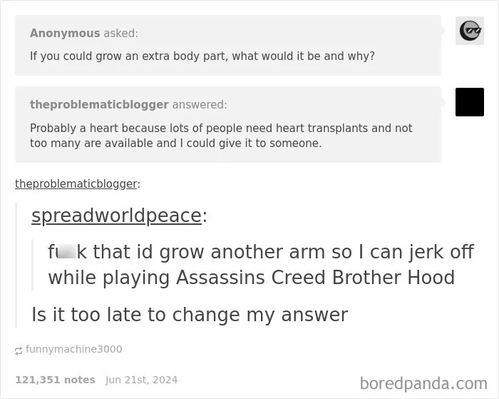 Funny replies thread on social media where users share humorous answers funnier than the original post.