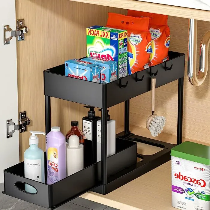 Say Goodbye To Awkward Reaching And Hello To Smooth Sliding With The <span Style="Font: Inherit; Color: #d74b1f;"> Sliding Cabinet Organizer</Span>