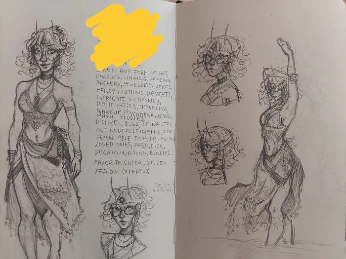 Aaaaand Another Character Design! Covered The Name And Stuff Cuz Yea Why Not