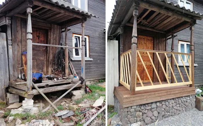 It's Far From Perfect And Not Finished Yet, But I'm Really Trying To Make My Parents' Porch Look Better