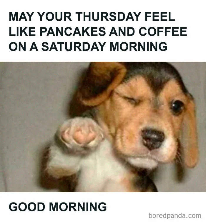 “May Your Friday Feel Like Saturday Morning”