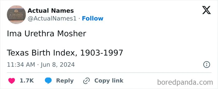 30 Hilariously Unfortunate Or Epic Actual Names That Probably Made These People’s Lives Chaotic