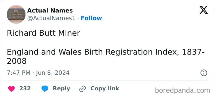 30 Hilariously Unfortunate Or Epic Actual Names That Probably Made These People’s Lives Chaotic