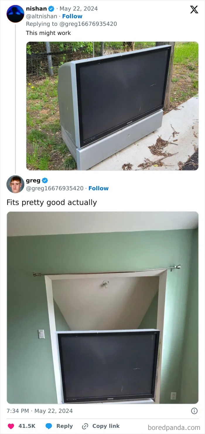 Guy Needs Ideas How To Fill An Awkward Empty Space, X Users Deliver These 30 Hilarious Ones