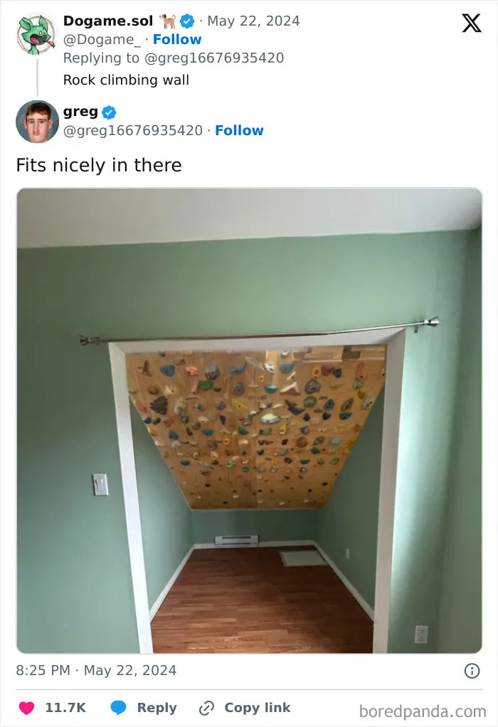 Guy Needs Ideas How To Fill An Awkward Empty Space, X Users Deliver These 30 Hilarious Ones