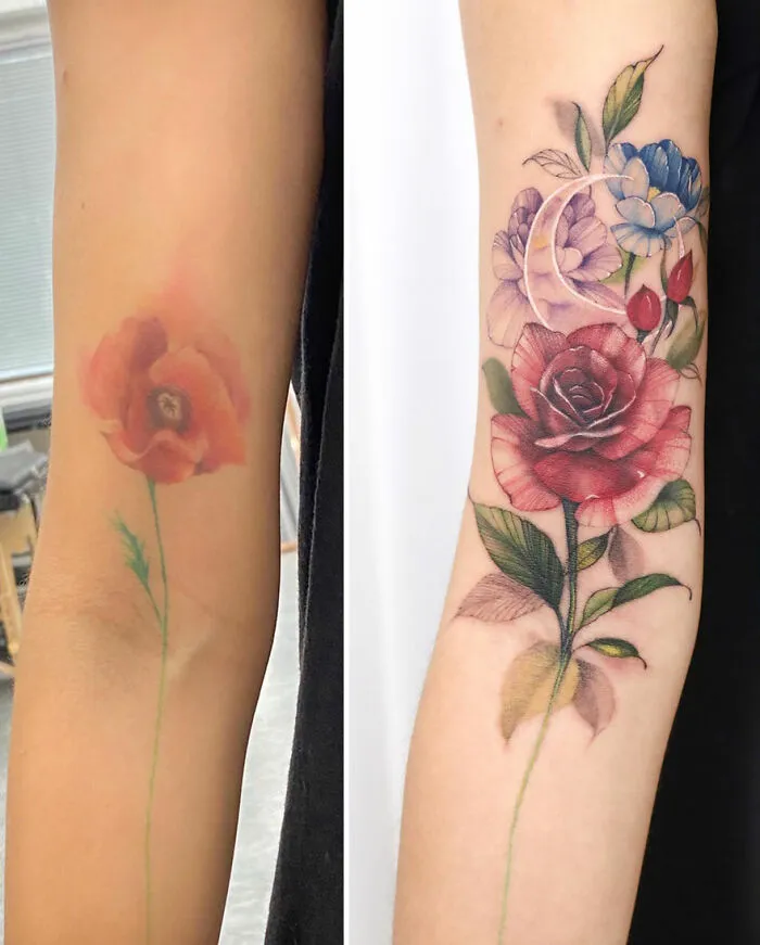 50 Tattoo Designs Reminiscent Of Watercolor Paintings By This Artist