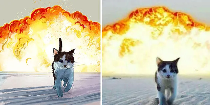 Funny Cat Pics Get Even Funnier When Illustrated By This Artist (33 New Pics)