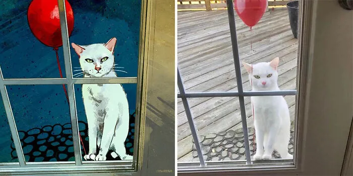 Funny Cat Pics Get Even Funnier When Illustrated By This Artist (33 New Pics)