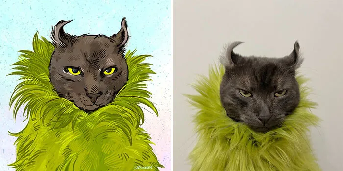 Funny Cat Pics Get Even Funnier When Illustrated By This Artist (33 New Pics)