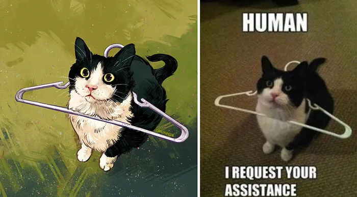 Funny Cat Pics Get Even Funnier When Illustrated By This Artist (33 New Pics)