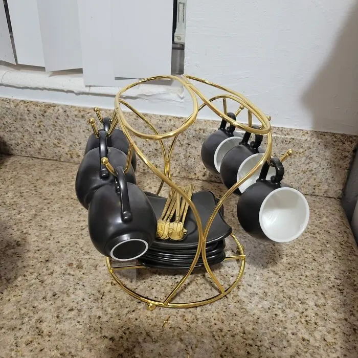 Class Up Your Coffee Game With This <span Style="Font:inherit;color:#d74b1f;"> Espresso Cups With Saucers Set </Span>