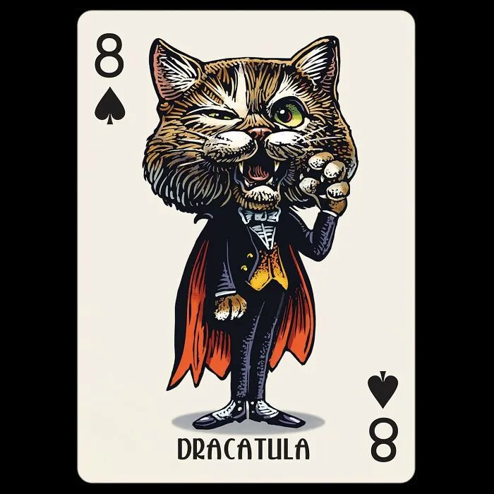 Artist Illustrates Card Decks Inspired By Famous People Or Characters That Pose As Dogs Or Cats (24 Pics)