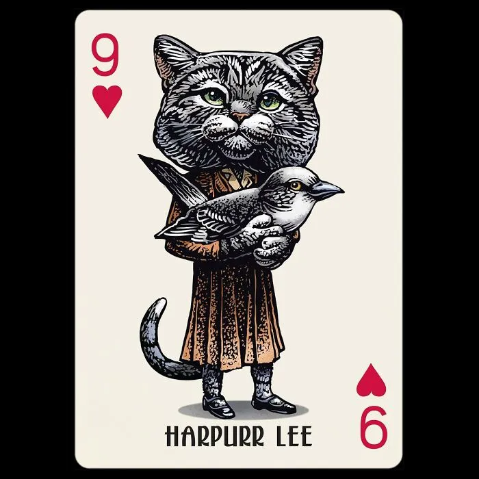 Artist Illustrates Card Decks Inspired By Famous People Or Characters That Pose As Dogs Or Cats (24 Pics)