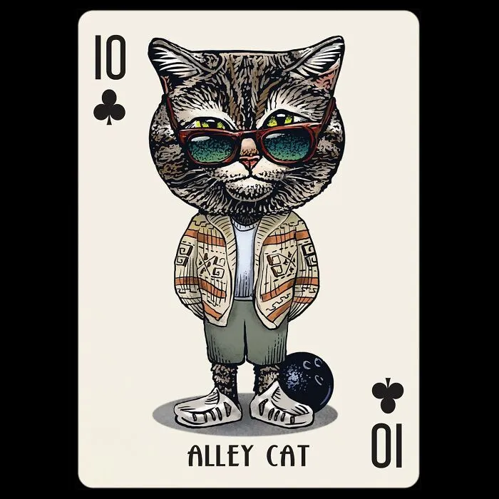 Artist Illustrates Card Decks Inspired By Famous People Or Characters That Pose As Dogs Or Cats (24 Pics)