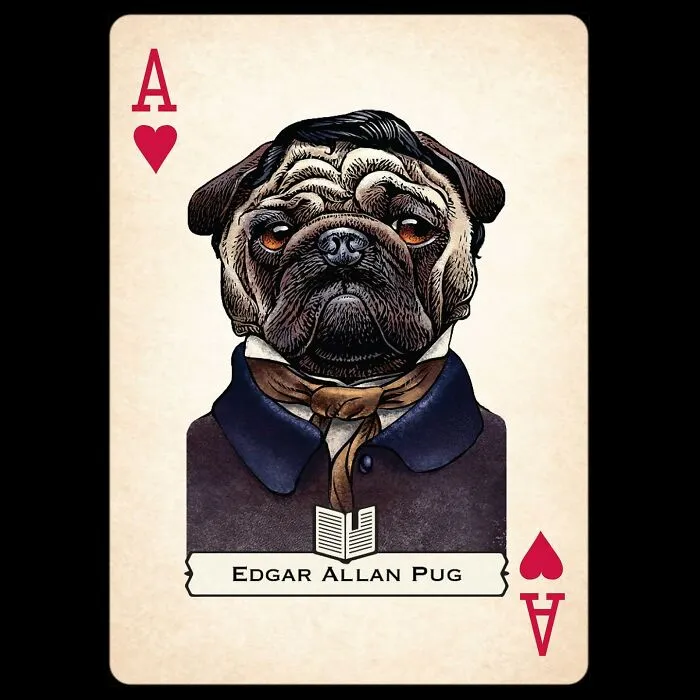 Artist Illustrates Card Decks Inspired By Famous People Or Characters That Pose As Dogs Or Cats (24 Pics)