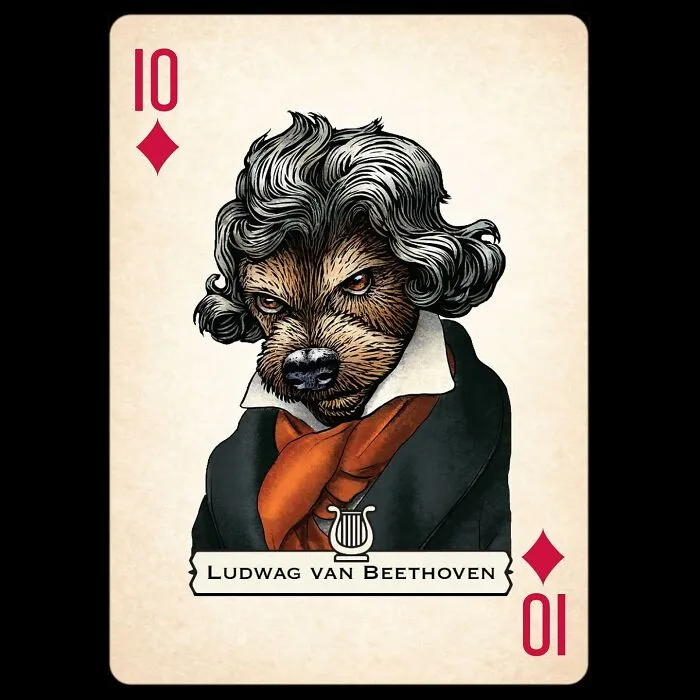Artist Illustrates Card Decks Inspired By Famous People Or Characters That Pose As Dogs Or Cats (24 Pics)