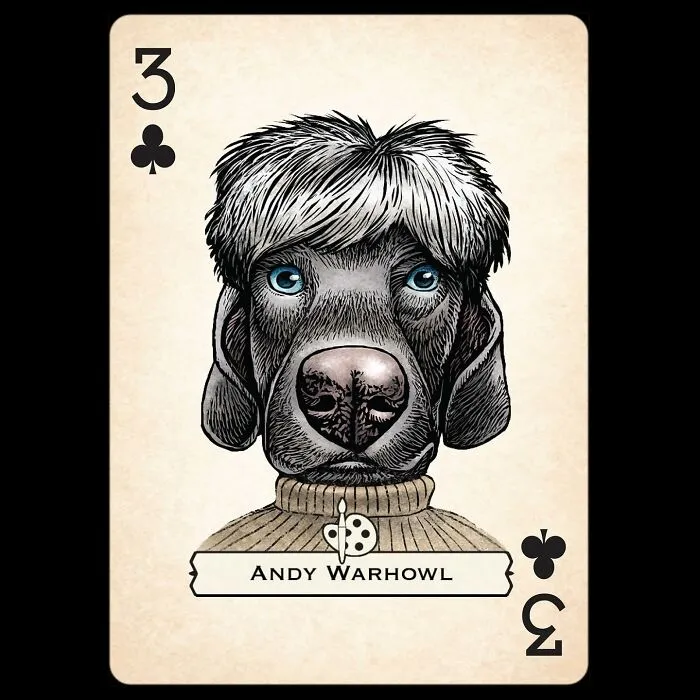 Artist Illustrates Card Decks Inspired By Famous People Or Characters That Pose As Dogs Or Cats (24 Pics)