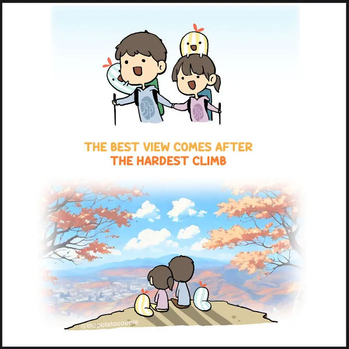28 Adorable And Quirky "The Potato Couple" Comics (New Pics)
