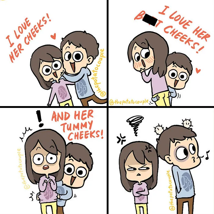 28 Adorable And Quirky "The Potato Couple" Comics (New Pics)
