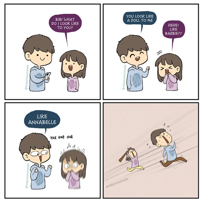 28 Adorable And Quirky "The Potato Couple" Comics (New Pics)