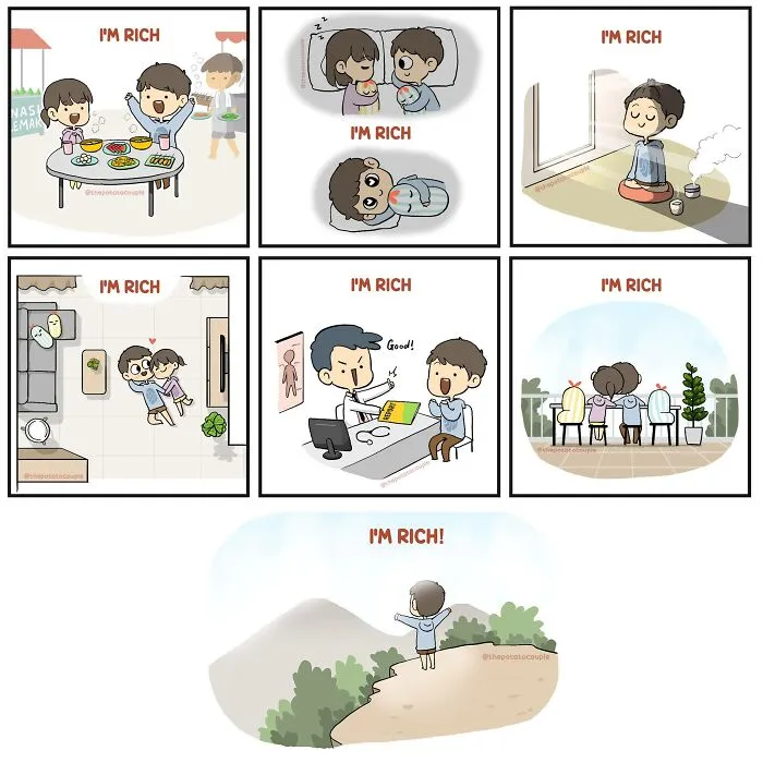 28 Adorable And Quirky "The Potato Couple" Comics (New Pics)