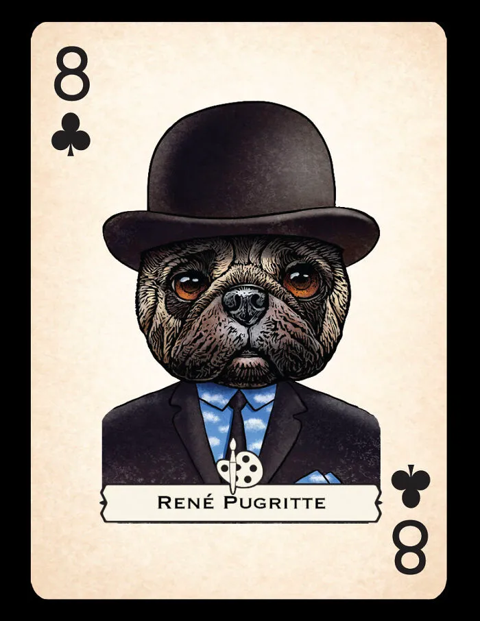 Artist Illustrates Card Decks Inspired By Famous People Or Characters That Pose As Dogs Or Cats (24 Pics)