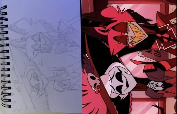 Mine (Pencil) vs. Reference Photo I Used