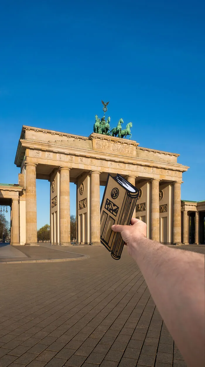 Artist Creates New Stories By Adding Cutouts To Various Landmarks (34 New Pics)