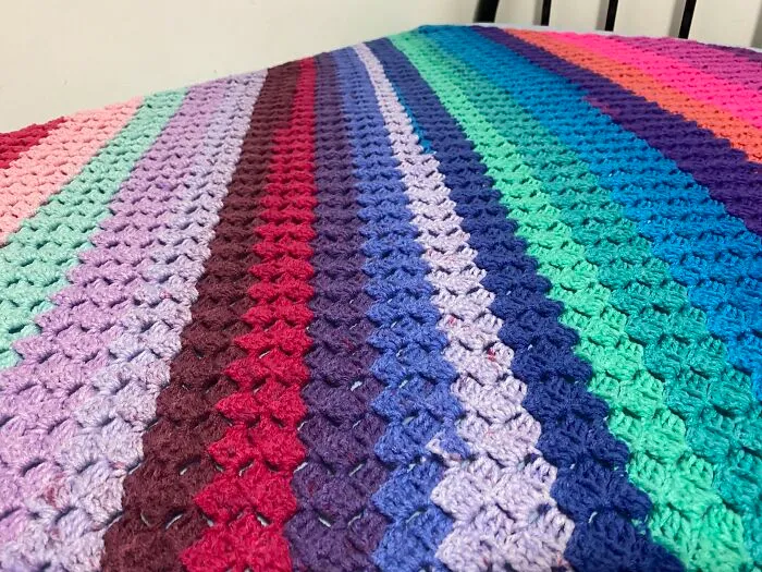 Rainbow C2c Blanket