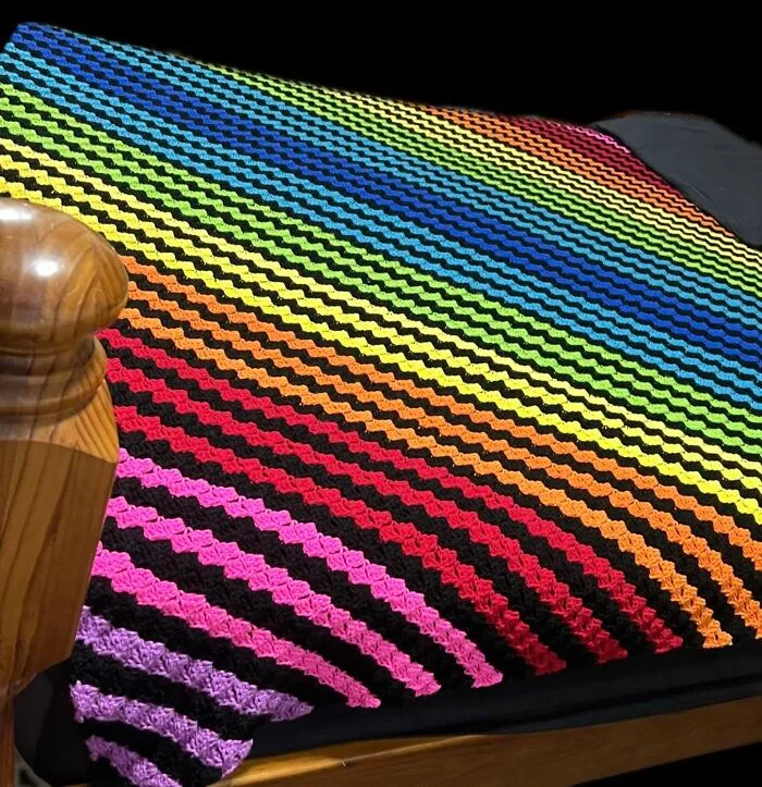 Rainbow C2c Blanket
