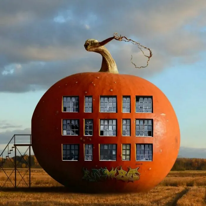 17 Buildings Inspired By Fruits And Vegetables, By This Surrealism Artist