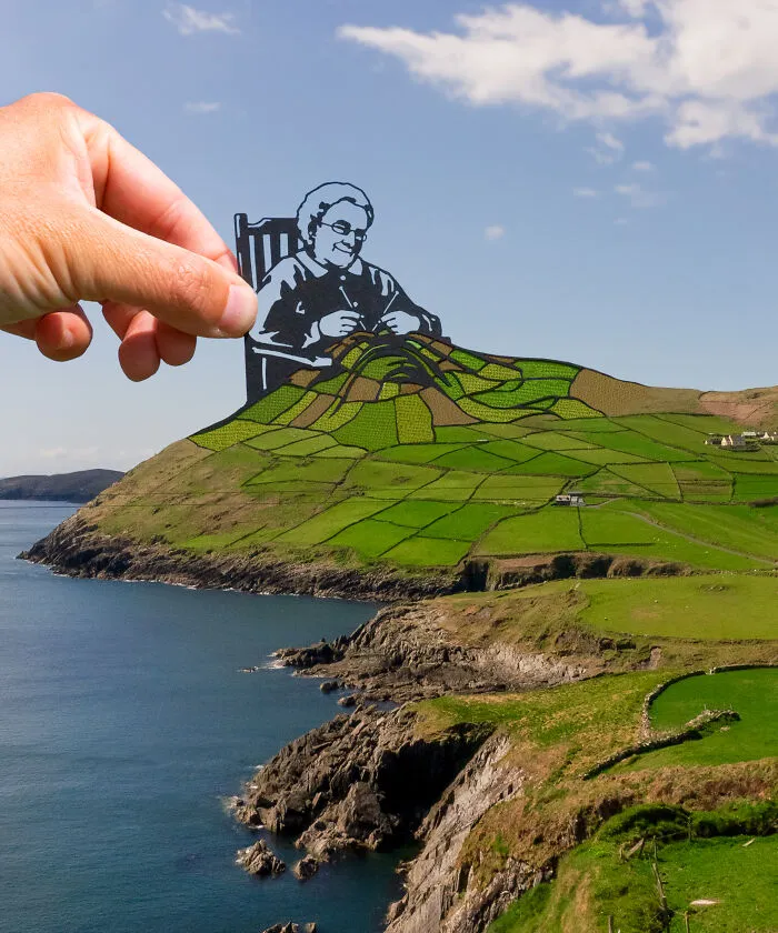 Artist Creates New Stories By Adding Cutouts To Various Landmarks (34 New Pics)