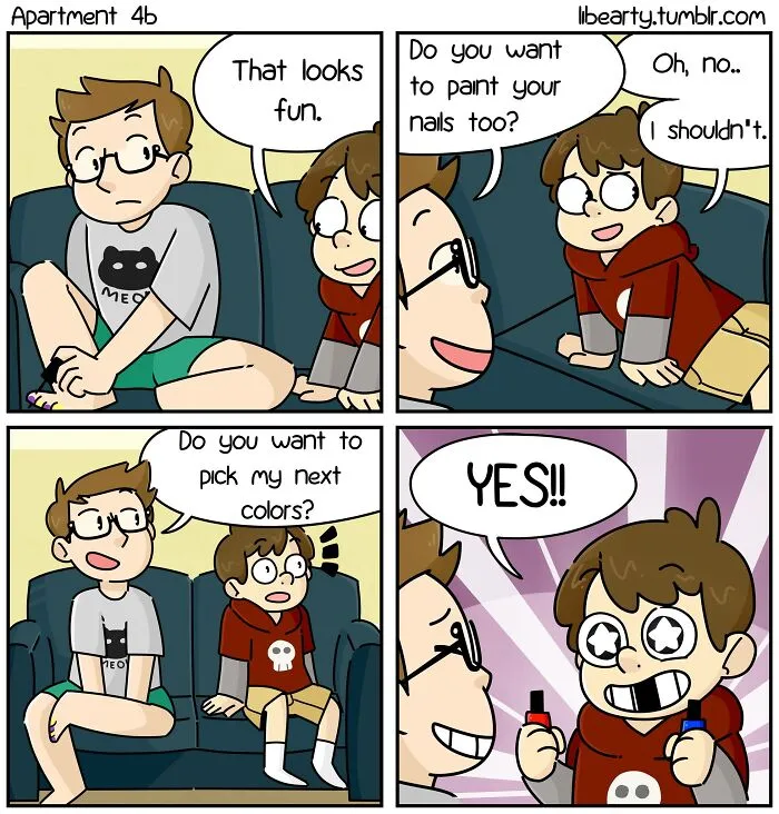 This Artist Illustrates Their Family Life In Apartment 4B In These 68 New Comics