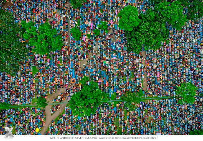 "Eid Prayer In The Open Field" By Azim Khan Ronnie