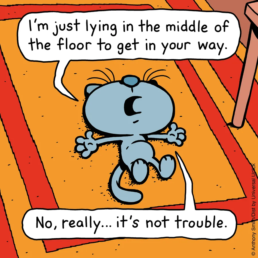 “Cattitude”: Artist Purrfectly Illustrates What Having A Cat Is Like (30 New One-Panel Comics)