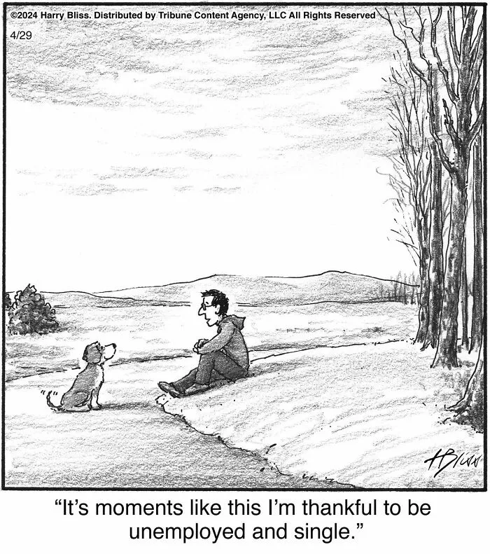 40 Wholesome And Humorous One-Panel Comics By Harry Bliss (New Pics)