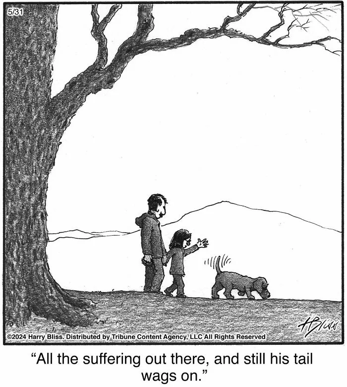40 Wholesome And Humorous One-Panel Comics By Harry Bliss (New Pics)