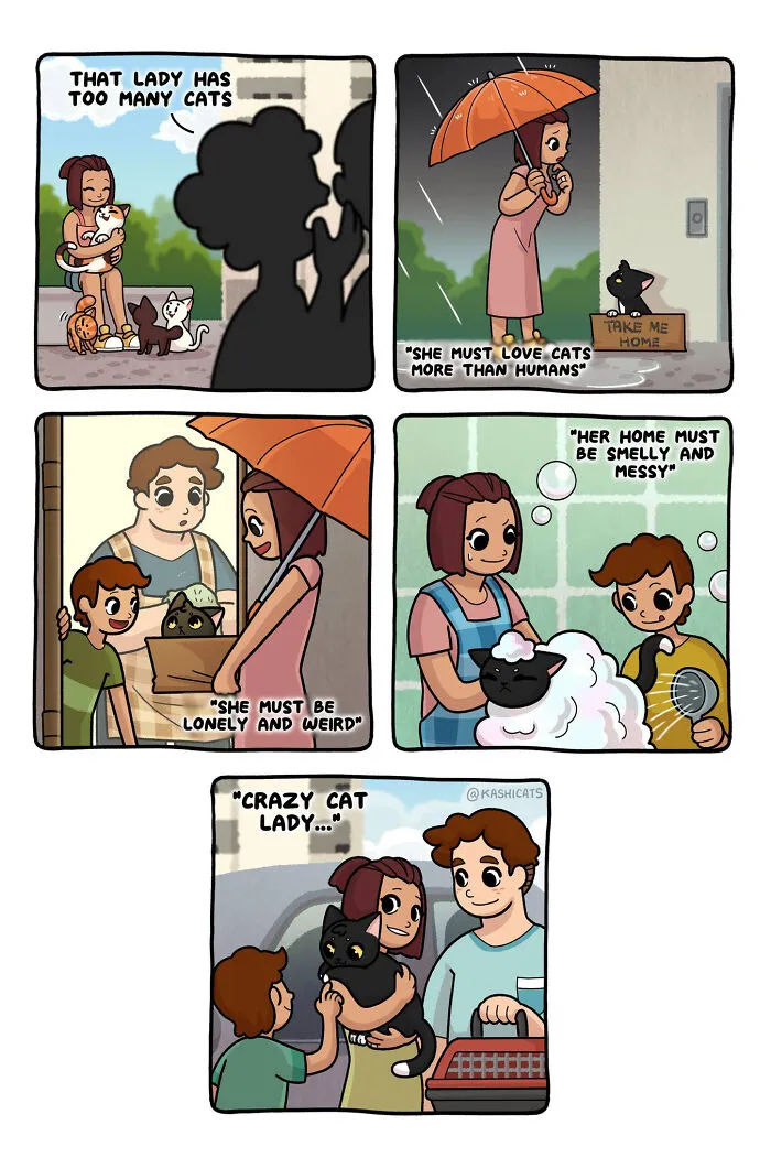 Artist Brings Awareness To Foster Care And Other Issues Through Cat Comics (35 Pics)
